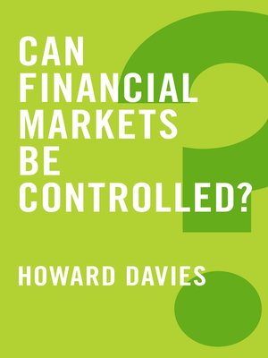 cover image of Can Financial Markets be Controlled